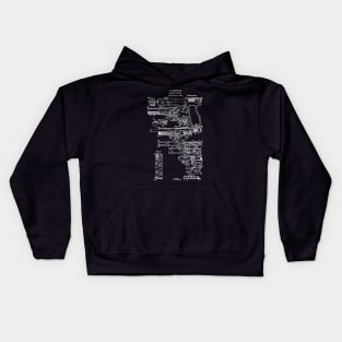 Browning Pistol 1927 Patent Kids Hoodie